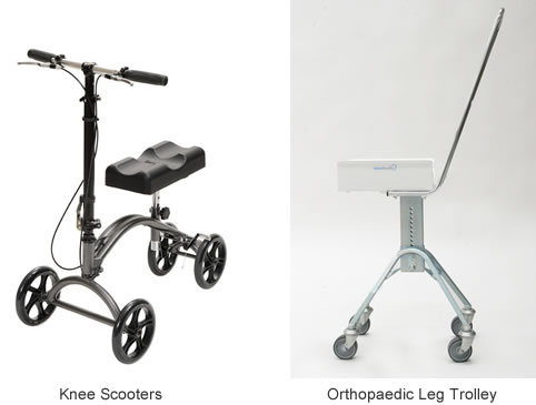 Knee Scooter and Leg Trolley