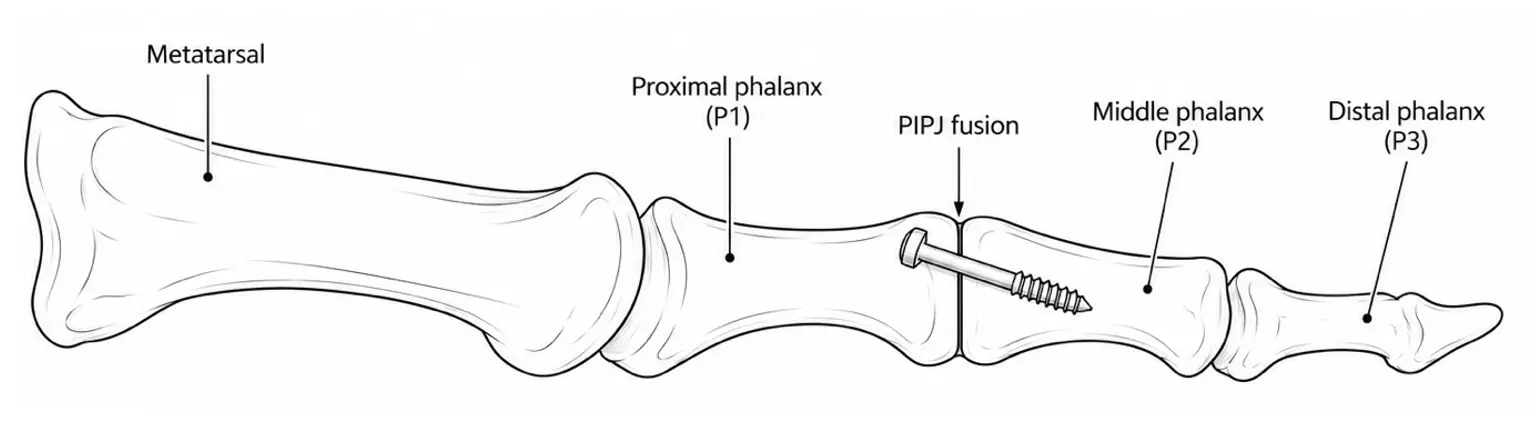 PIP joint fusion