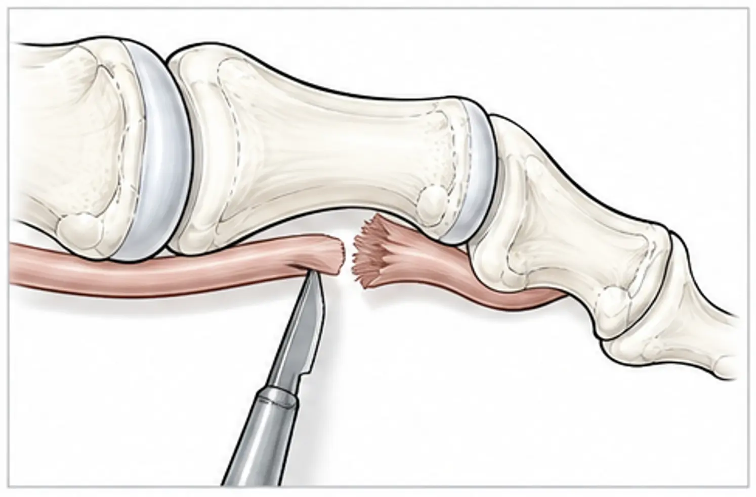 Flexor tendon release
